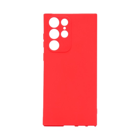 Capa de Silicone para Samsung Galaxy S22 Ultra Vermelho